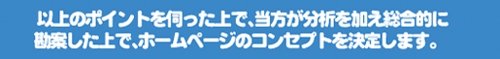 クリニックホームページのコンセプト決定